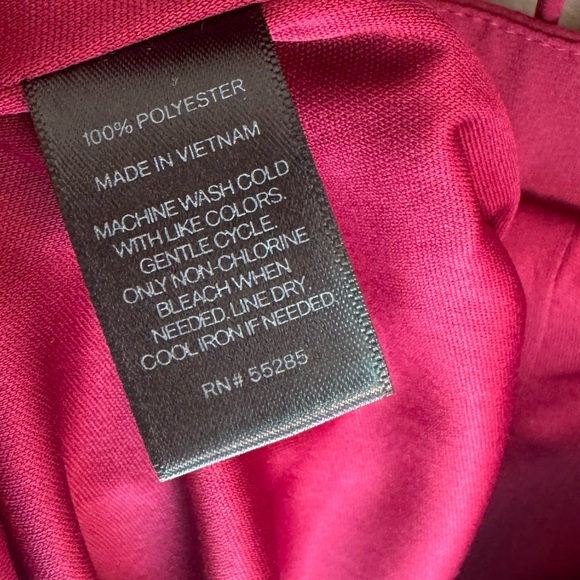 Express Cut Out short sleeve Romper Chiffon coquette sweet NWOT magenta bow - Picture 7 of 12